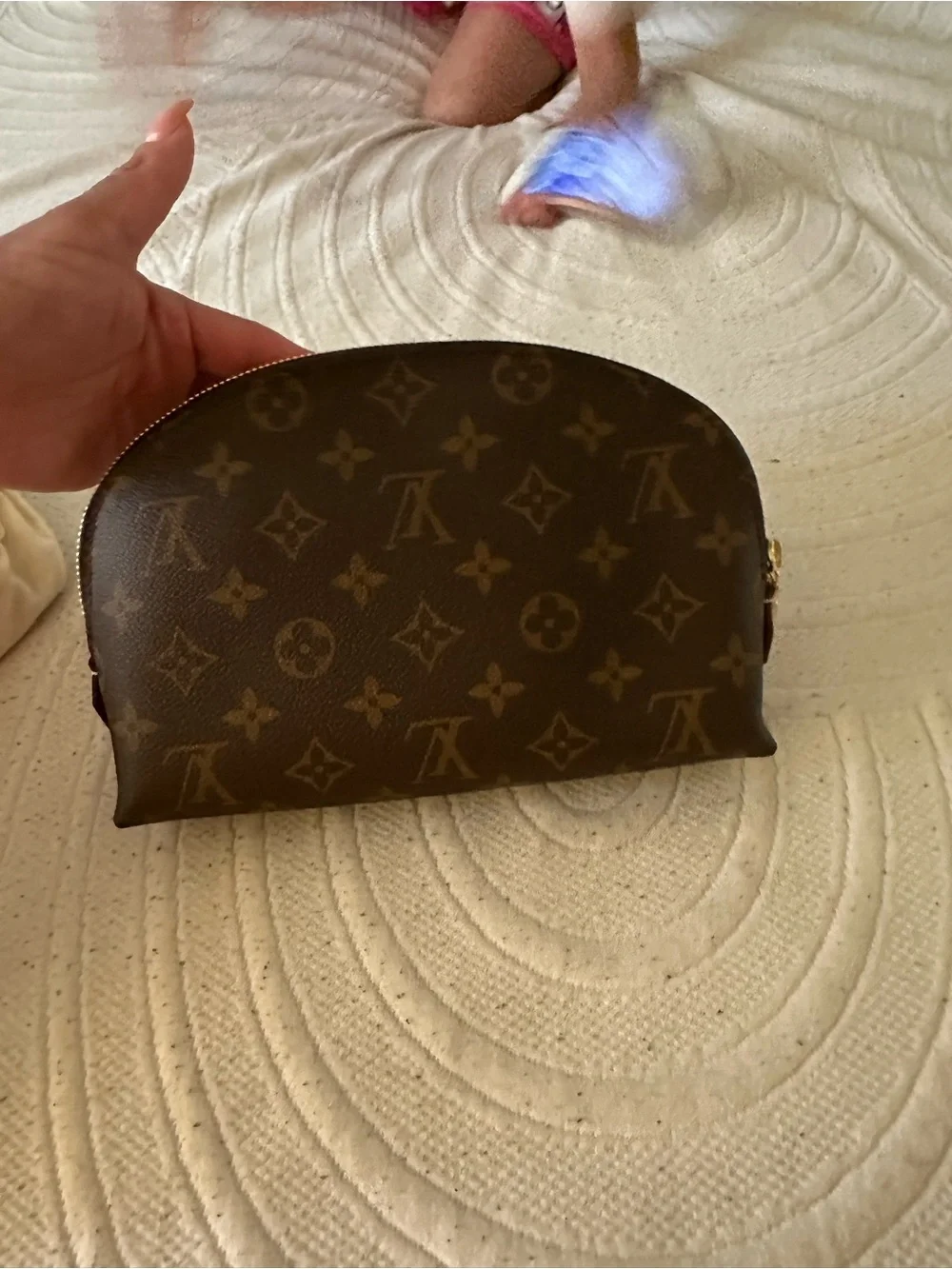 Louis Vuitton Monogram Canvas Cosmetic Pouch in Brown